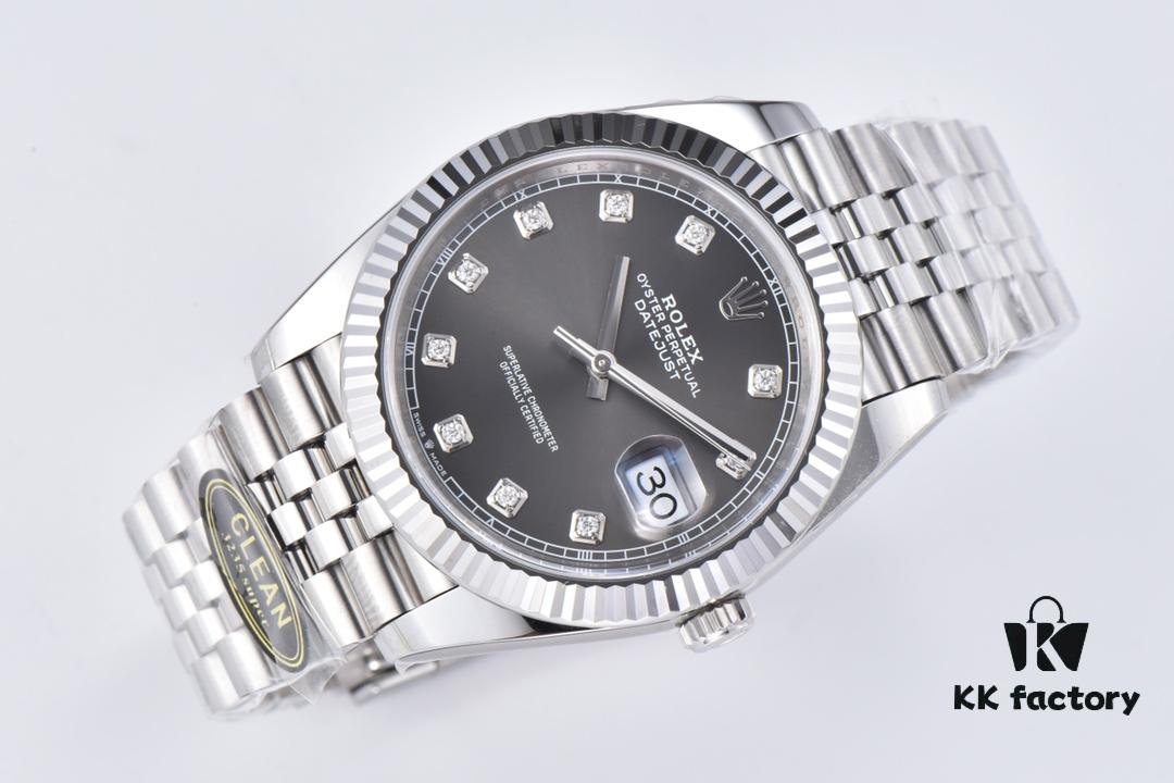 6931a6d0ccd8ab3d7af9b3c2 Clean Factory (C Factory) Rizlog Series 126334 Diamond Bezel / Standard Moissanite, Paired with 3/5 Pearl Bracelet