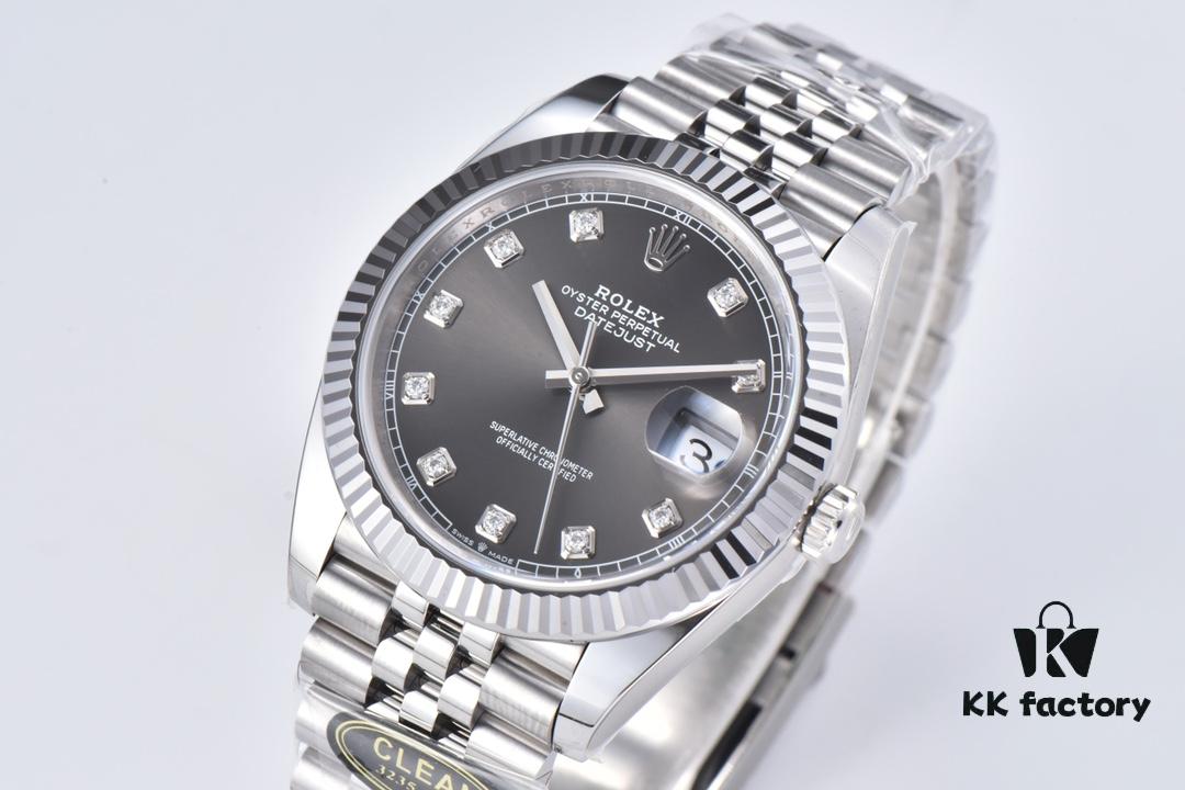 6931a6d0ccd8ab3d7af9b3c4 Clean Factory (C Factory) Rizlog Series 126334 Diamond Bezel / Standard Moissanite, Paired with 3/5 Pearl Bracelet