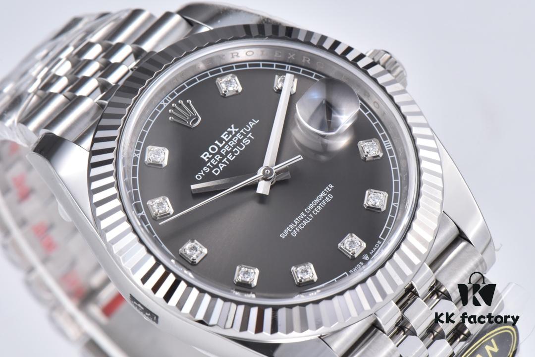 6931a6d0ccd8ab3d7af9b3c6 Clean Factory (C Factory) Rizlog Series 126334 Diamond Bezel / Standard Moissanite, Paired with 3/5 Pearl Bracelet