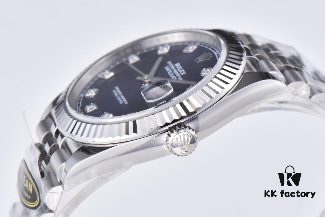 6931a6d0ccd8ab3d7af9b3cc C Factory Clean - Log Series 126334 Diamond Bezel / Standard Moissanite, Paired with 3/5 Pearl Bracelet