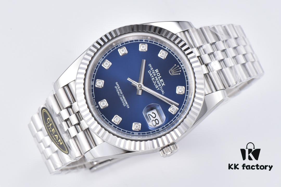6931a6d0ccd8ab3d7af9b3cd C Factory Clean - Log Series 126334 Diamond Bezel / Standard Moissanite, Paired with 3/5 Pearl Bracelet