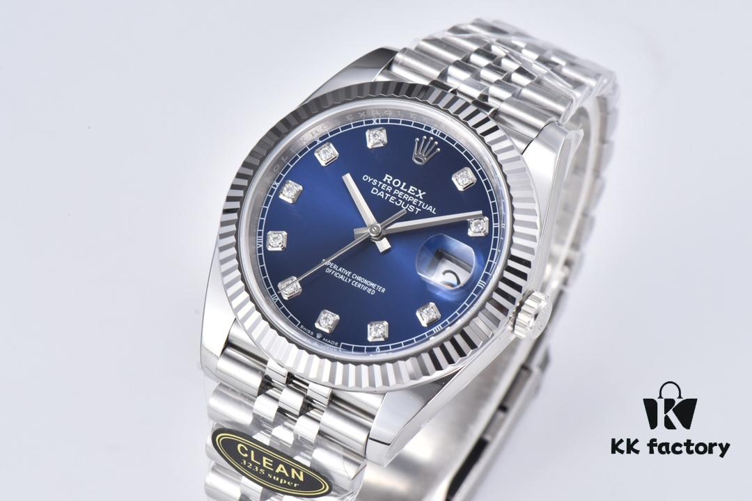 6931a6d0ccd8ab3d7af9b3cf C Factory Clean - Log Series 126334 Diamond Bezel / Standard Moissanite, Paired with 3/5 Pearl Bracelet