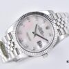 6931a6d1ccd8ab3d7af9b3d4 C Factory Clean - Log Series 126334 Diamond Studded Watch / Standard Moissanite, Not Low-End Zirconia, with 3/5 Pearl Strap