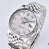 6931a6d1ccd8ab3d7af9b3d6 C Factory Clean - Log Series 126334 Diamond Studded Watch / Standard Moissanite, Not Low-End Zirconia, with 3/5 Pearl Strap