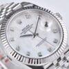 6931a6d1ccd8ab3d7af9b3d8 C Factory Clean - Log Series 126334 Diamond Studded Watch / Standard Moissanite, Not Low-End Zirconia, with 3/5 Pearl Strap