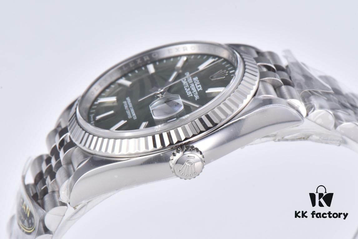 6931a6d2ccd8ab3d7af9b3f2 C Factory Clean 126234 36mm Green Dial with Palm Pattern – A Blessing for Slim Wrists
