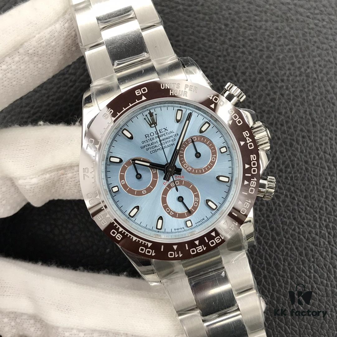 6931a6e5ccd8ab3d7af9b53b Ice Blue Dial Super Slim, Genuine Function Daytona Latest Model, Cosmograph Daytona Version
