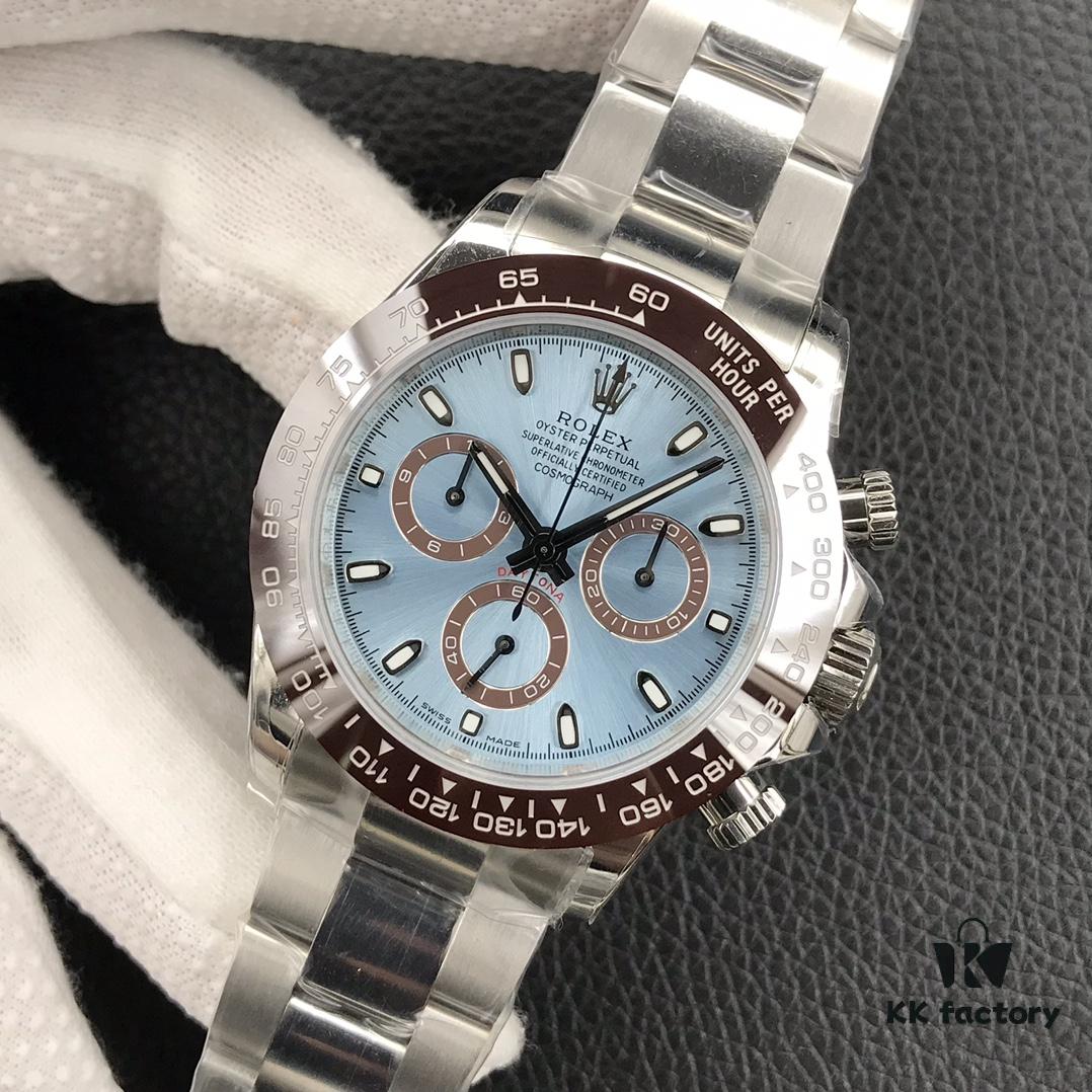 6931a6e5ccd8ab3d7af9b53c Ice Blue Dial Super Slim, Genuine Function Daytona Latest Model, Cosmograph Daytona Version