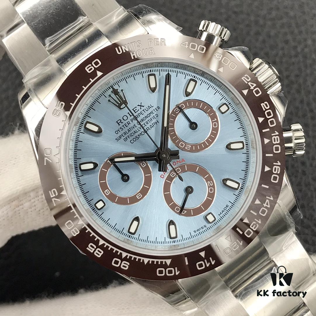 6931a6e5ccd8ab3d7af9b53d Ice Blue Dial Super Slim, Genuine Function Daytona Latest Model, Cosmograph Daytona Version