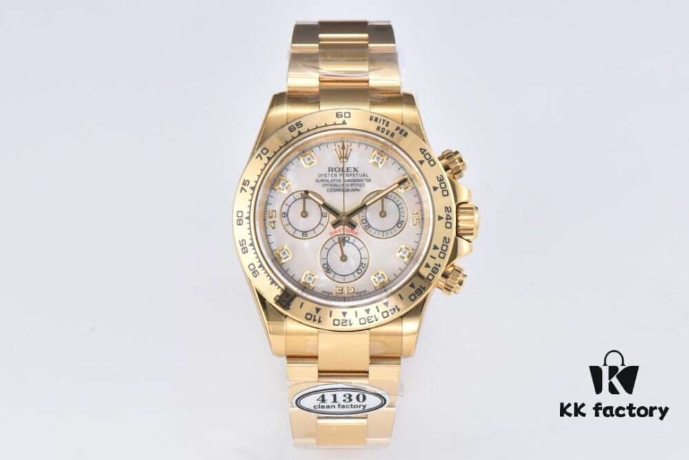 6931a6eaccd8ab3d7af9b582 Clean Factory 116508 Diamond-Paved Natural Cloud Mother-of-Pearl Dial Daytona