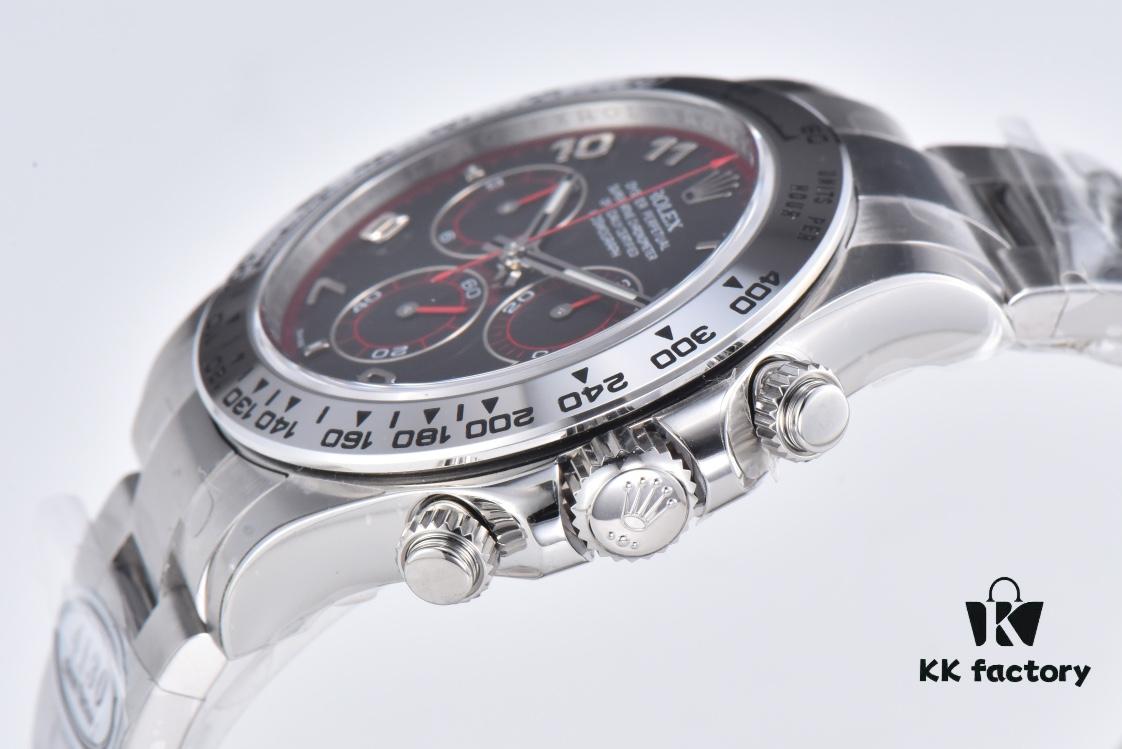 6931a6edccd8ab3d7af9b5b2 Clean Factory White Gold Daytona Outgoing 116509 White Gold Cement Grey / White Gold Red Devil