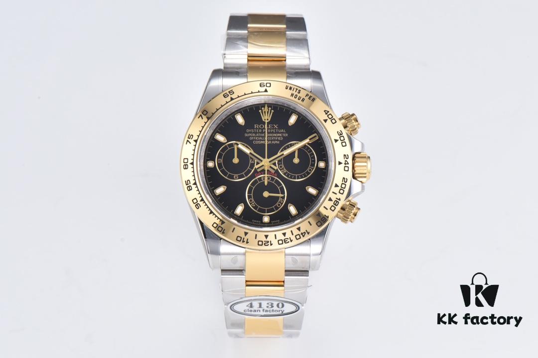 6931a6eeccd8ab3d7af9b5c1 Clean Factory 116503 Two-Tone Gold Daytona with Enamel Black Dial