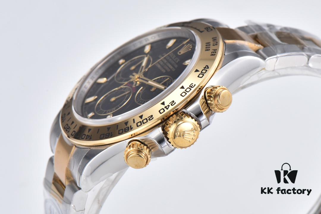 6931a6eeccd8ab3d7af9b5c2 Clean Factory 116503 Two-Tone Gold Daytona with Enamel Black Dial