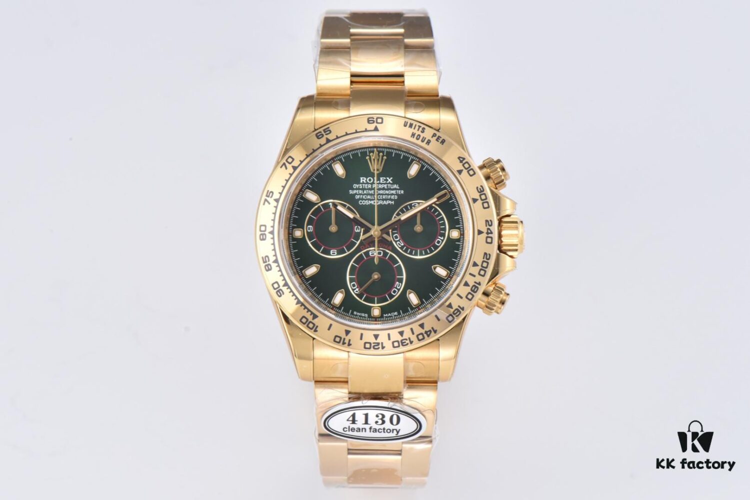 6931a6eeccd8ab3d7af9b5ca Clean Factory 116508 Green Gold Daytona