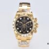 Clean Factory 116508 Full Gold Diamond-Set Black Dial Daytona