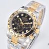 6931a6f0ccd8ab3d7af9b5de Cleant Factory 116503 Diamond-Paved Black Dial Daytona