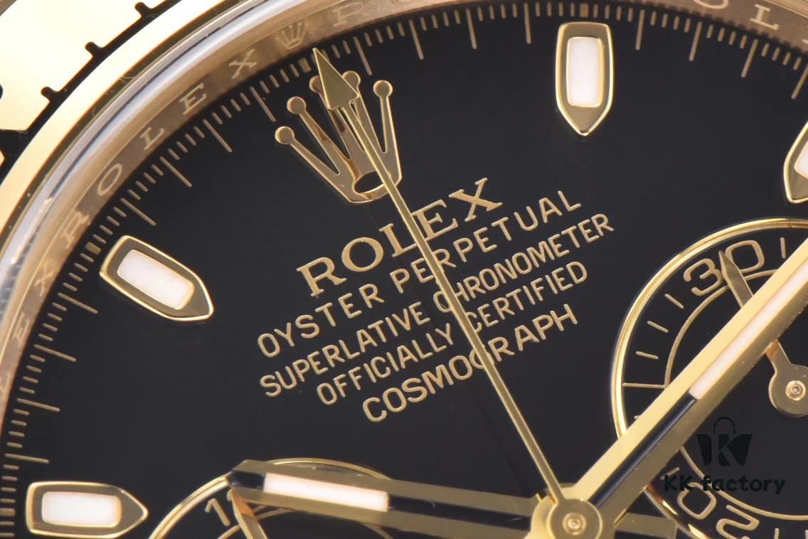 6931a6f1ccd8ab3d7af9b5f8 Clean Factory 116508 Black Dial Plain Engraved Daytona Full Gold Version