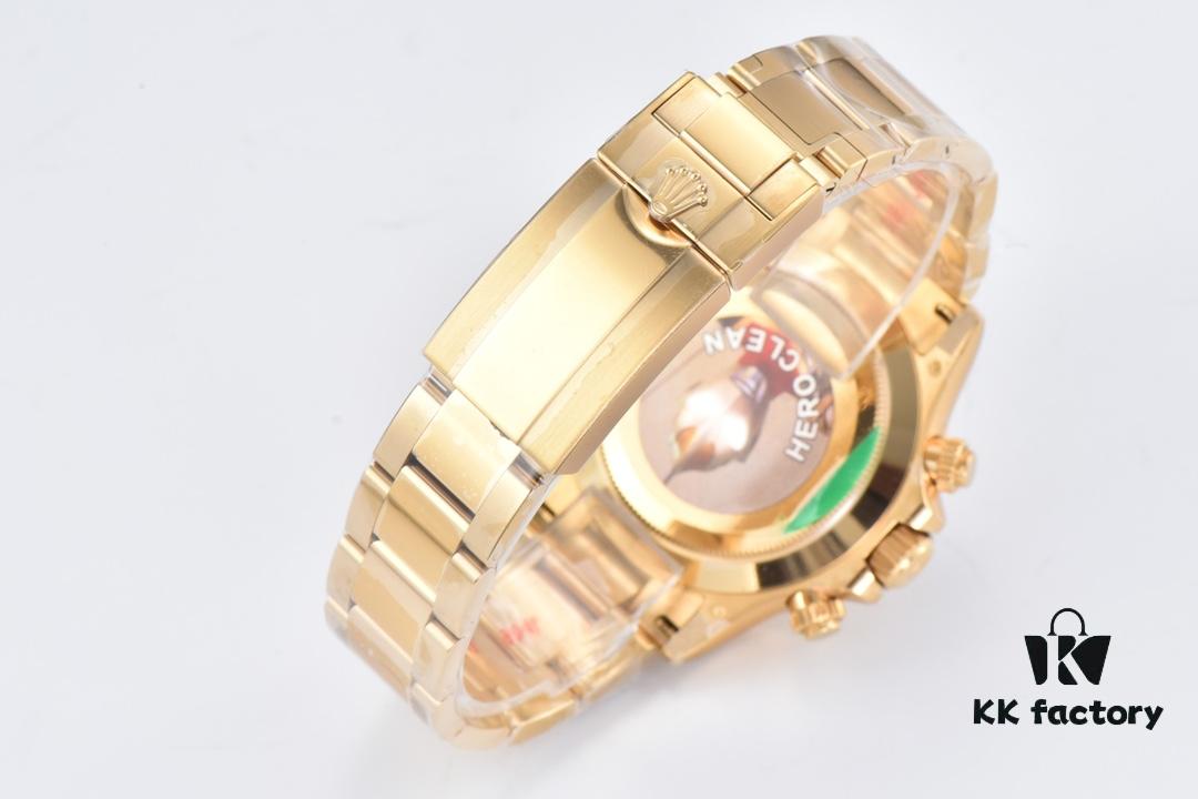 6931a6f1ccd8ab3d7af9b5fb Clean Factory 116508 Black Dial Plain Engraved Daytona Full Gold Version