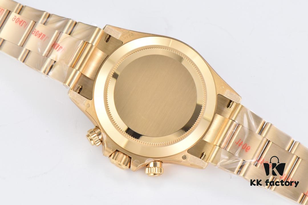 6931a6f1ccd8ab3d7af9b5fc Clean Factory 116508 Black Dial Plain Engraved Daytona Full Gold Version