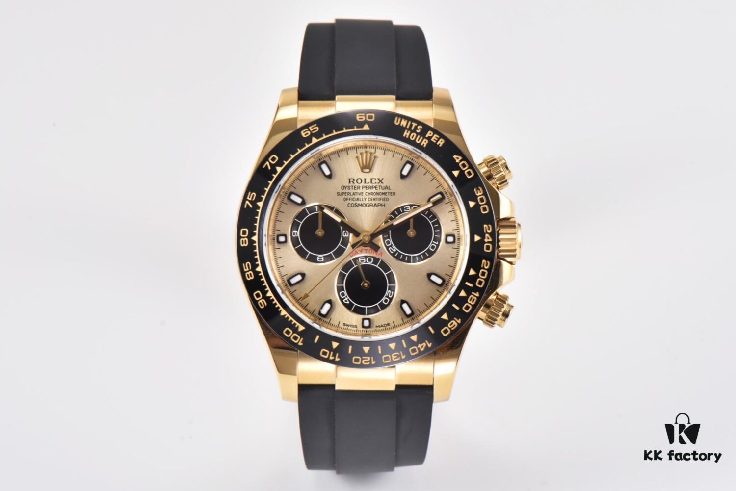 C Factory CLEANS Rolex 116518 Yellow Gold Yurenle Tape Daytona