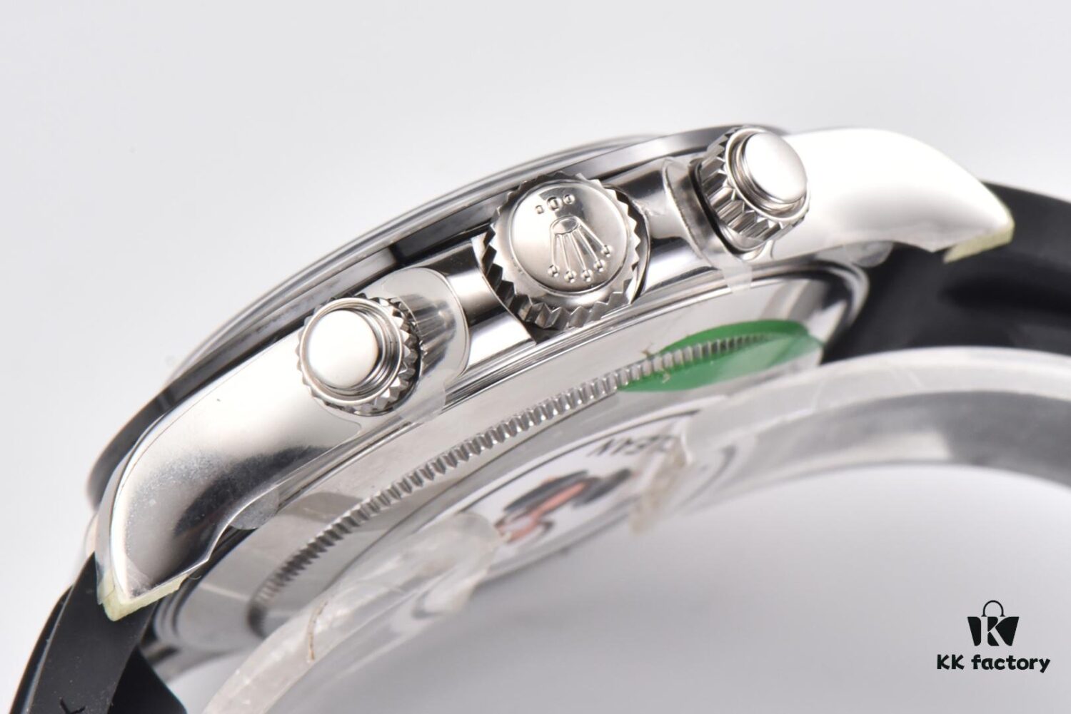 6931a6f6ccd8ab3d7af9b649 CLEAN Factory C-Factor Rolex 116519 White Gold Panda Dial Daytona with Rubber Strap