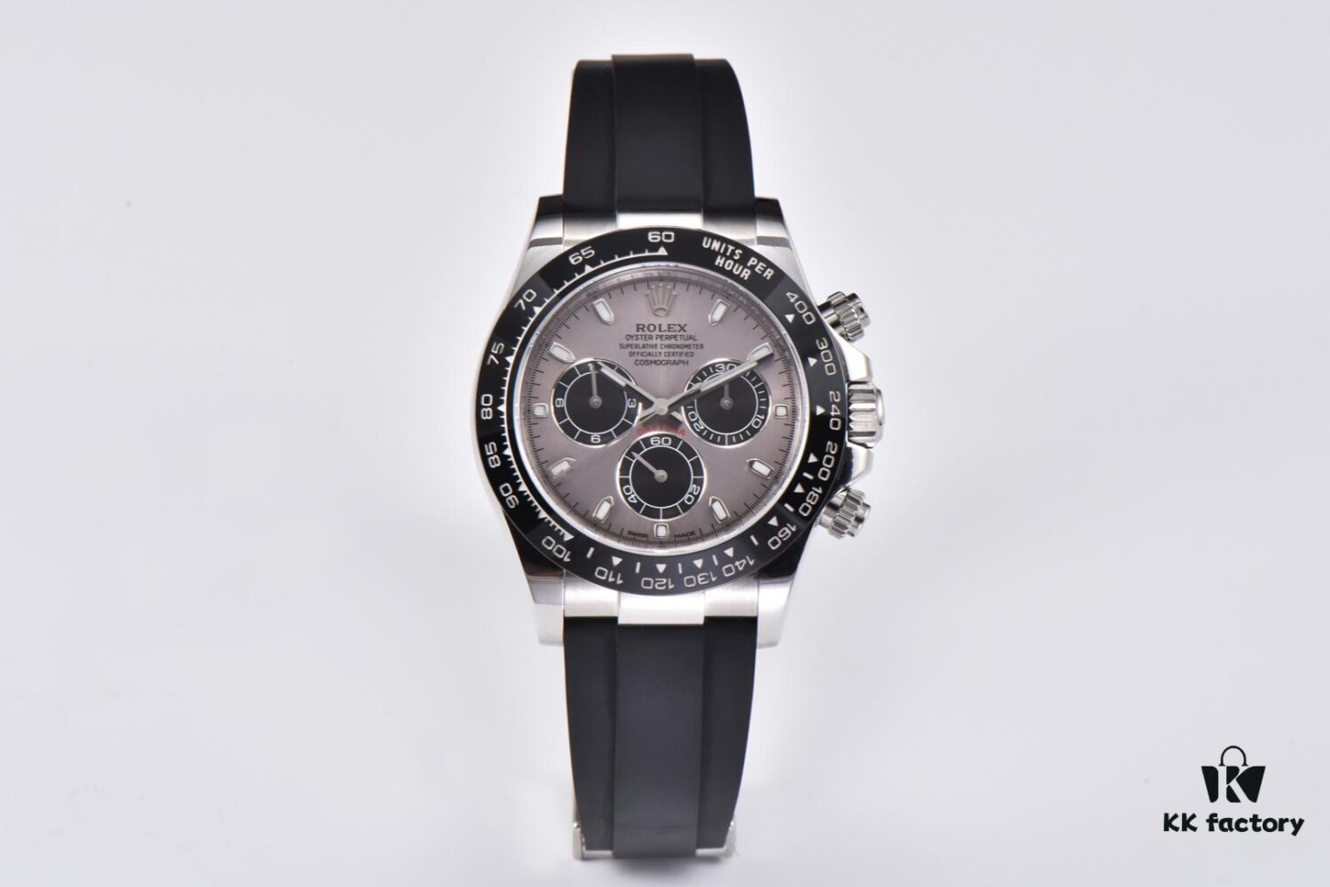 6931a6f6ccd8ab3d7af9b650 CLEAN Factory C-Factory Rolex 116519 Cement Gray Rubber Strap Daytona