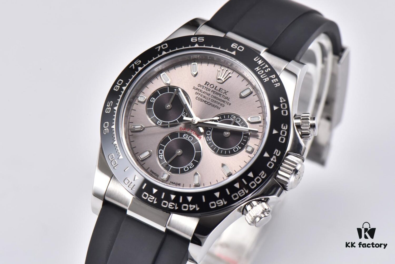 6931a6f6ccd8ab3d7af9b651 CLEAN Factory C-Factory Rolex 116519 Cement Gray Rubber Strap Daytona
