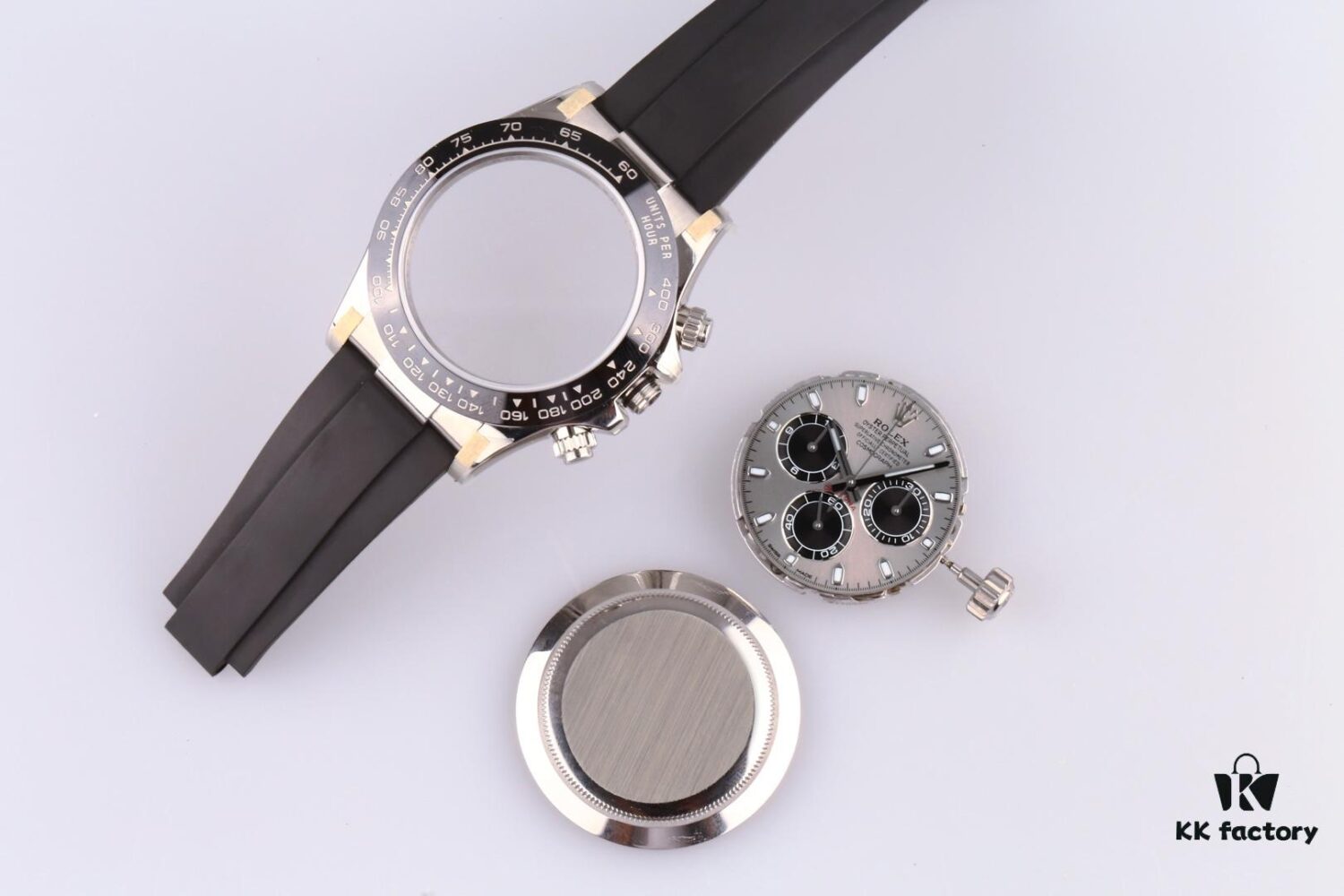 6931a6f7ccd8ab3d7af9b658 CLEAN Factory C-Factory Rolex 116519 Cement Gray Rubber Strap Daytona