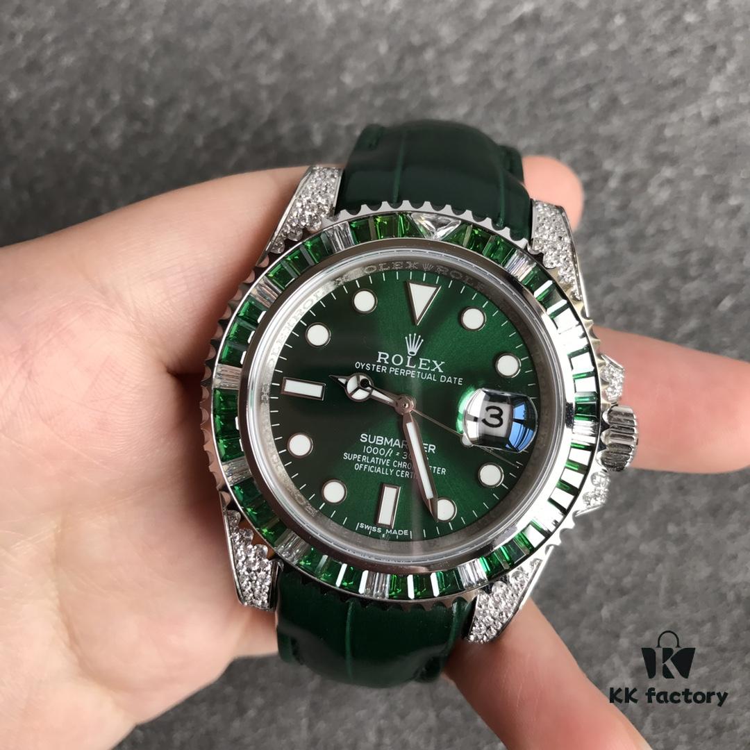 6931a6f9ccd8ab3d7af9b67d Player's Poison: Rolex Submariner 360 Full Diamond Luxury Watch - V3 Top-Tier Custom Edition, 40mm, Symbol of Status