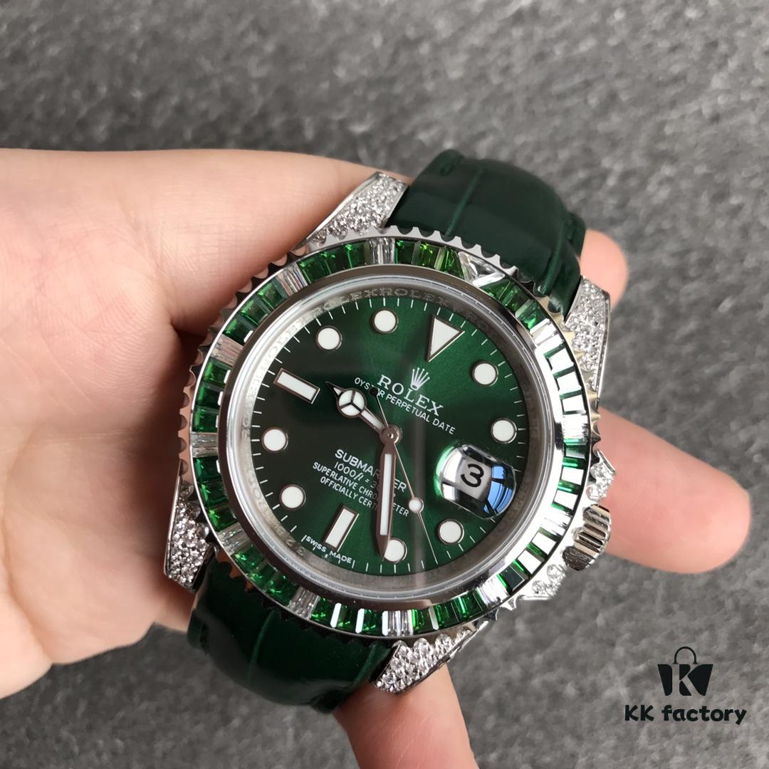 6931a6f9ccd8ab3d7af9b67e Player's Poison: Rolex Submariner 360 Full Diamond Luxury Watch - V3 Top-Tier Custom Edition, 40mm, Symbol of Status