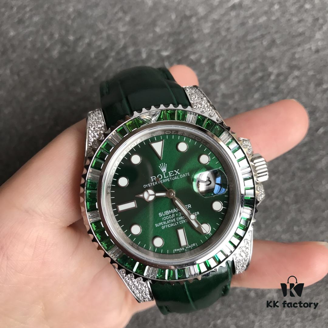 6931a6f9ccd8ab3d7af9b67f Player's Poison: Rolex Submariner 360 Full Diamond Luxury Watch - V3 Top-Tier Custom Edition, 40mm, Symbol of Status