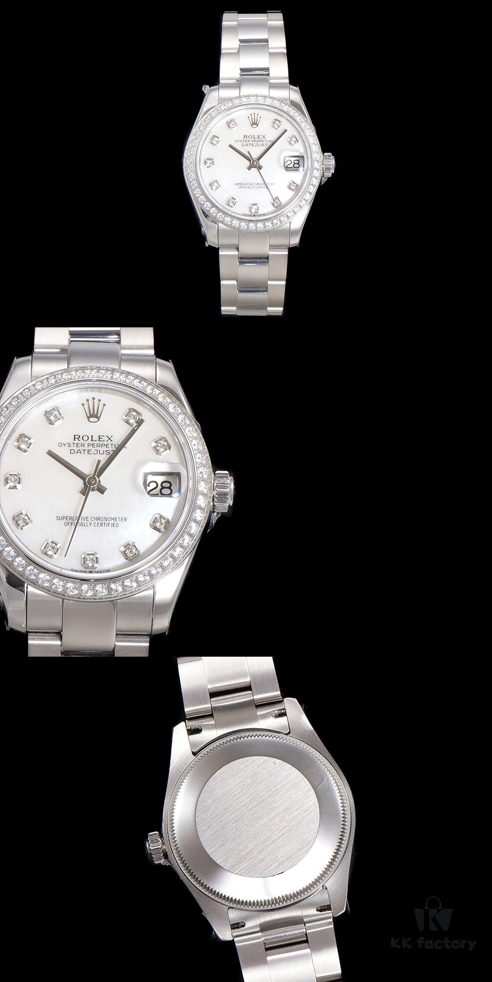 N2 Premium [Affordable Price] Oyster Perpetual Datejust 31 Series with Exclusive Classic Diamond Bezel