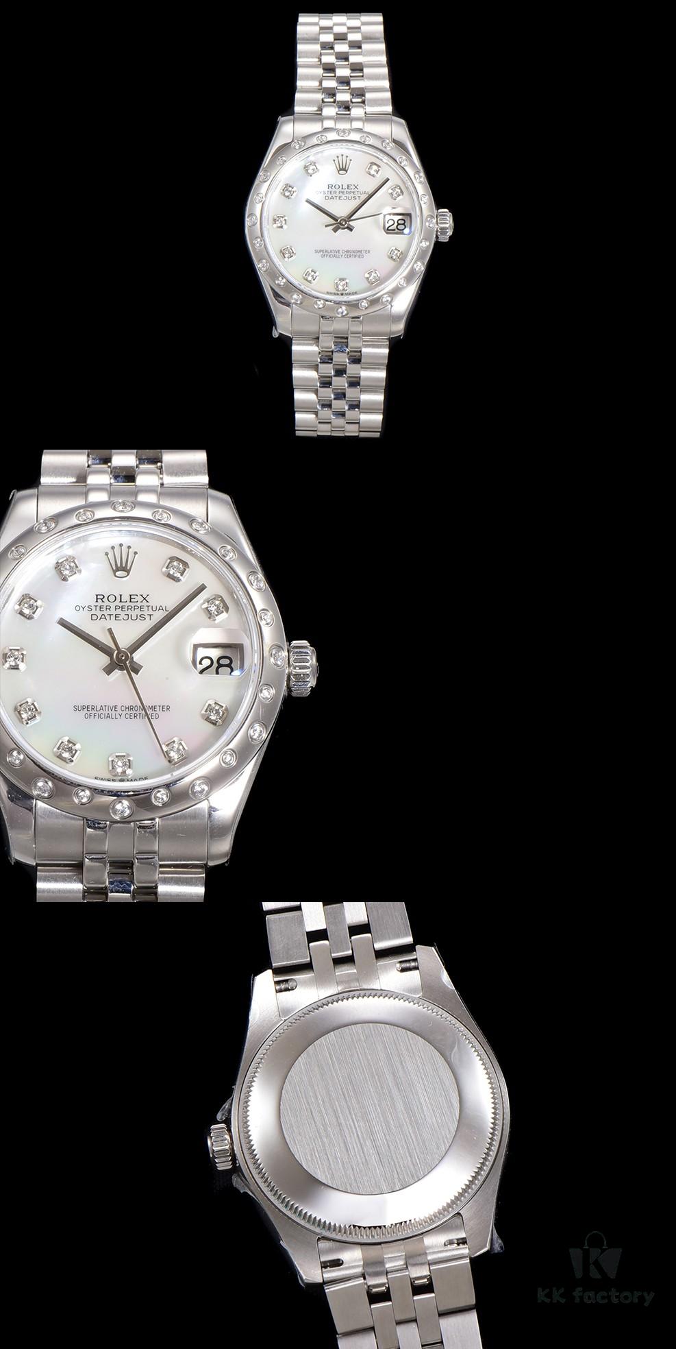 N2 Premium [Affordable Price] Oyster Perpetual Datejust 31 Series with Exclusive Classic Diamond Bezel