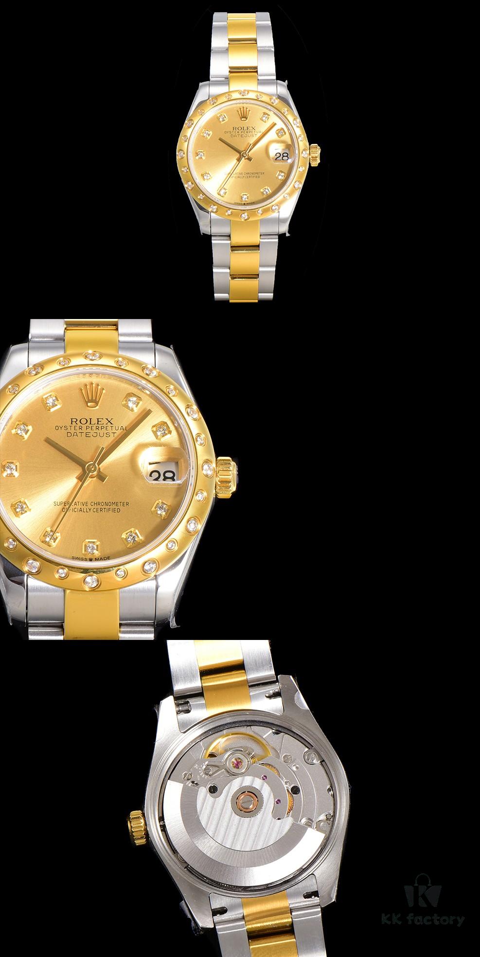 N2 Premium [Affordable Price] Oyster Perpetual Datejust 31 Series with Exclusive Classic Small Diamond Bezel