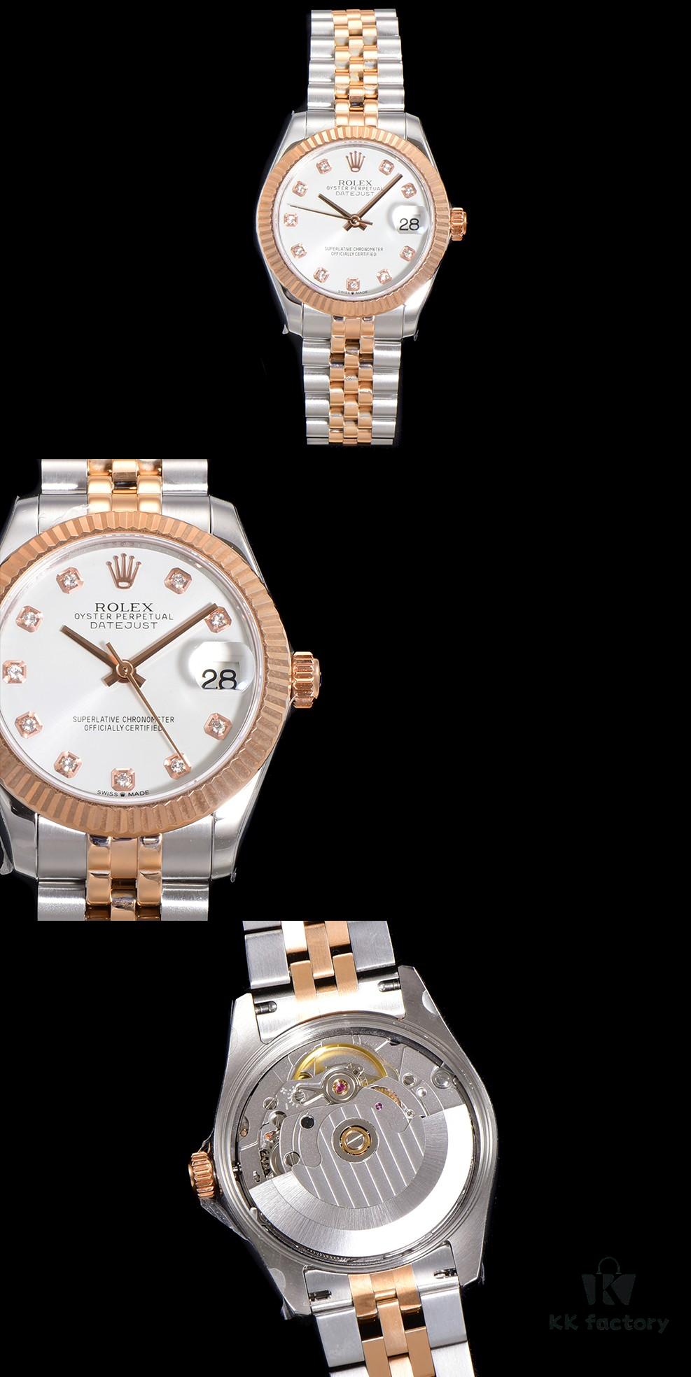 N2 Premium [Affordable Price] Oyster Perpetual Datejust 31 Series with Exclusive Classic Diamond Bezel