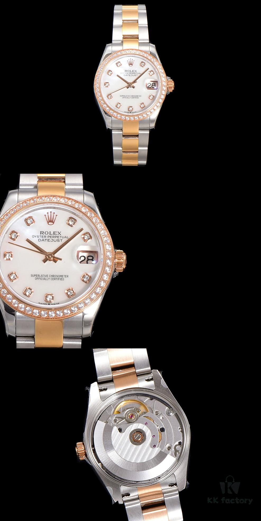 N2 Premium [Affordable Price] Oyster Perpetual Datejust 31 Series with Exclusive Classic Diamond Bezel