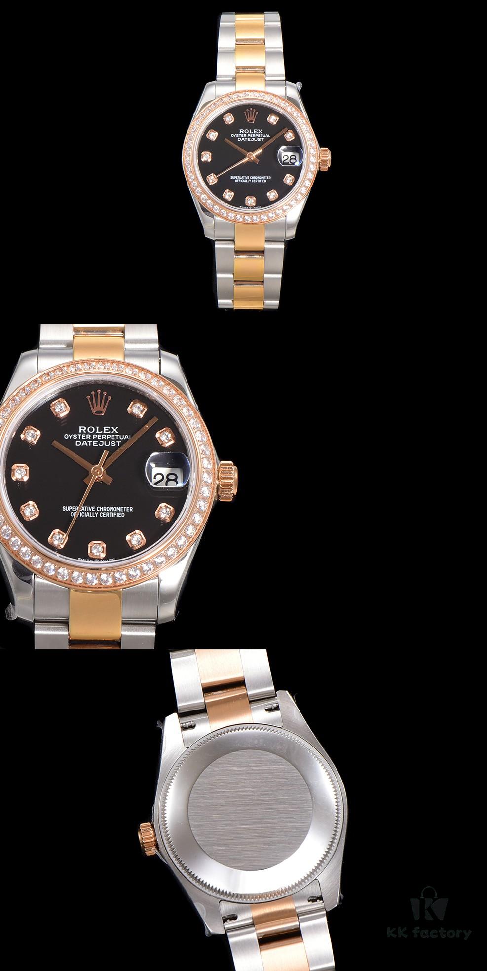 N2 Premium [Affordable Price] Oyster Perpetual Datejust 31 Series with Exclusive Classic Diamond Bezel