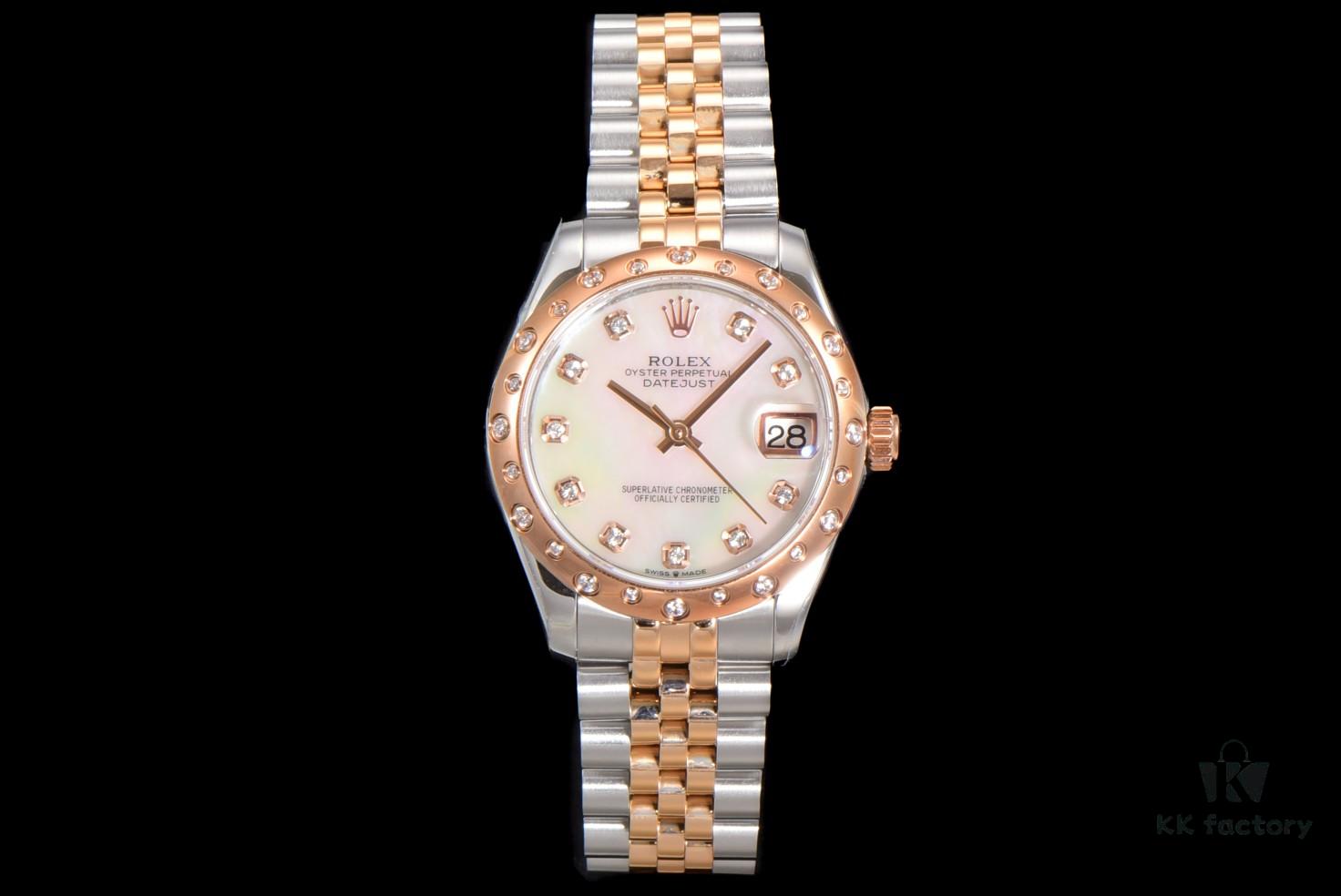 N2 Premium [Affordable Price] Oyster Perpetual Datejust 31 Series with Exclusive Classic Diamond Bezel