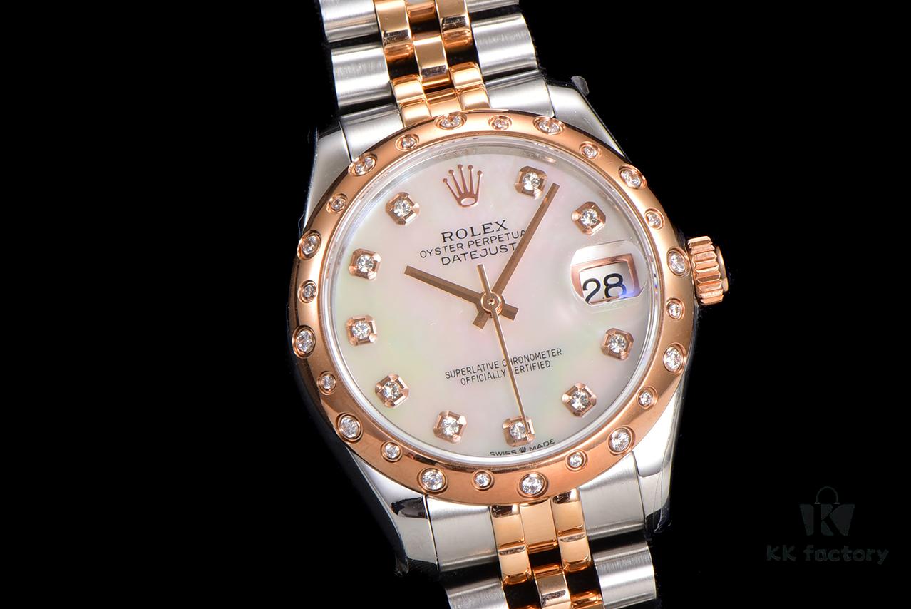 N2 Premium [Affordable Price] Oyster Perpetual Datejust 31 Series with Exclusive Classic Diamond Bezel