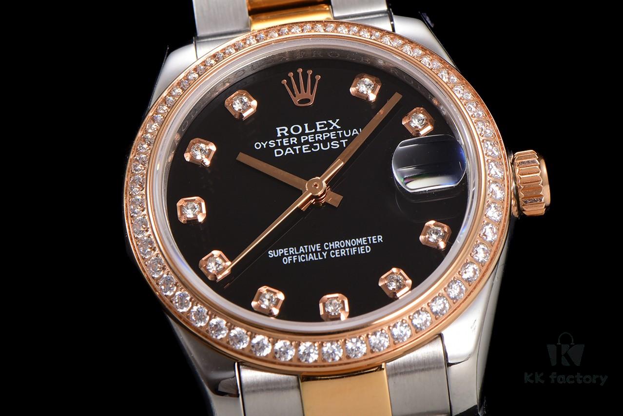 N2 Premium [Affordable Price] Oyster Perpetual Datejust 31 Series with Exclusive Classic Diamond Bezel