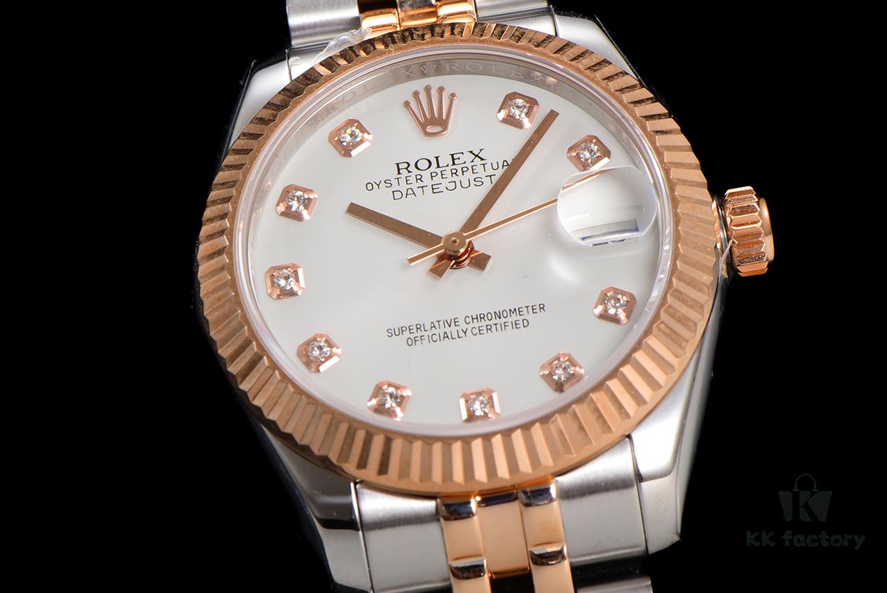 N2 Premium [Affordable Price] Oyster Perpetual Datejust 31 Series with Exclusive Classic Full Diamond Bezel