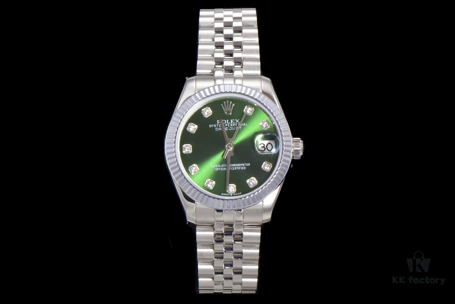 N2 Premium [Affordable Price] Oyster Perpetual Datejust 31 Series with Exclusive Classic Full Diamond Bezel