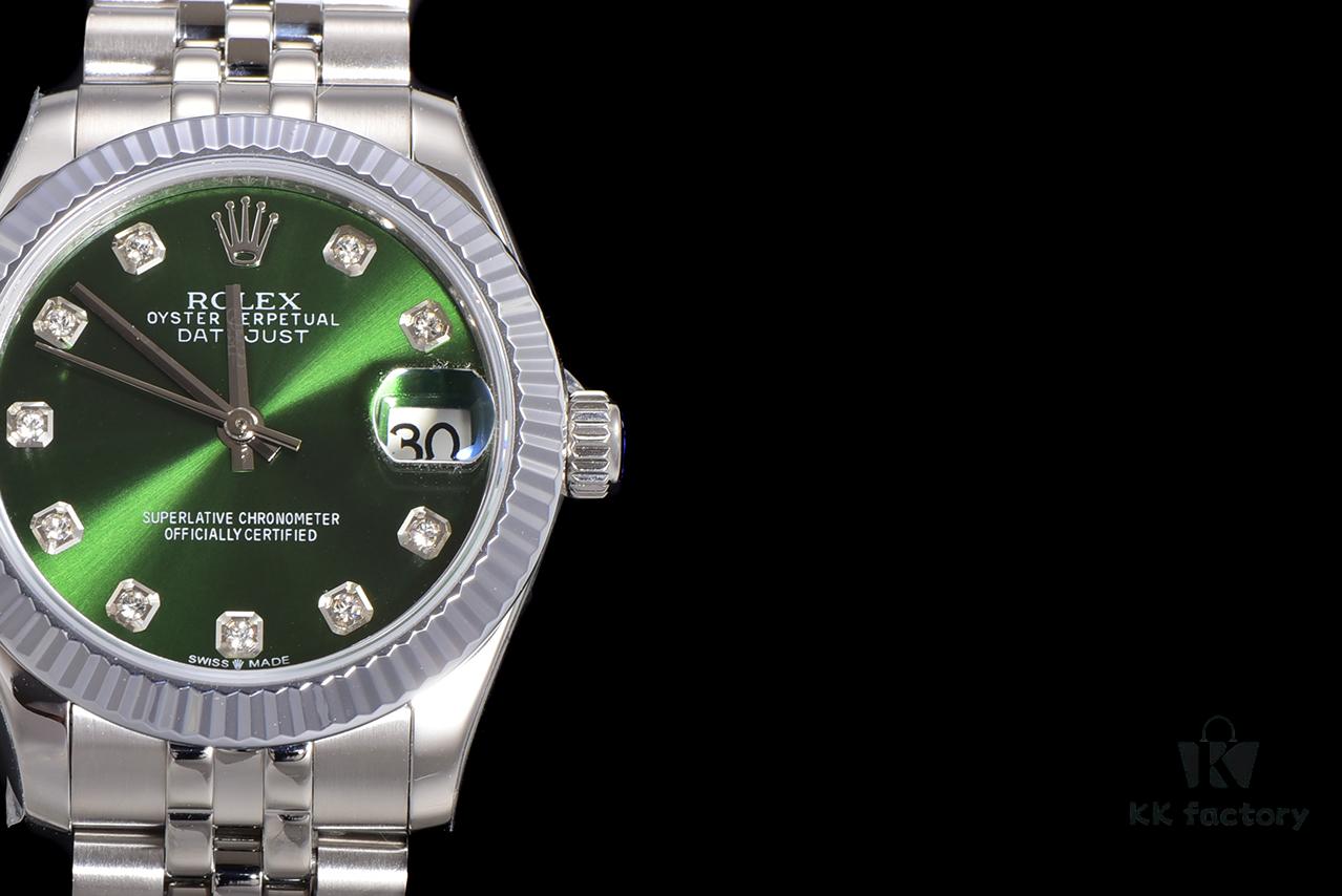 N2 Premium [Affordable Price] Oyster Perpetual Datejust 31 Series with Exclusive Classic Full Diamond Bezel
