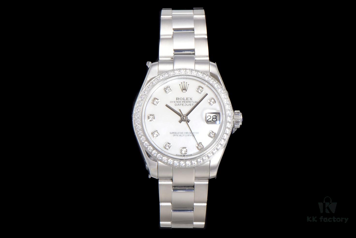 N2 Premium [Affordable Price] Oyster Perpetual Datejust 31 Series with Exclusive Classic Diamond Bezel