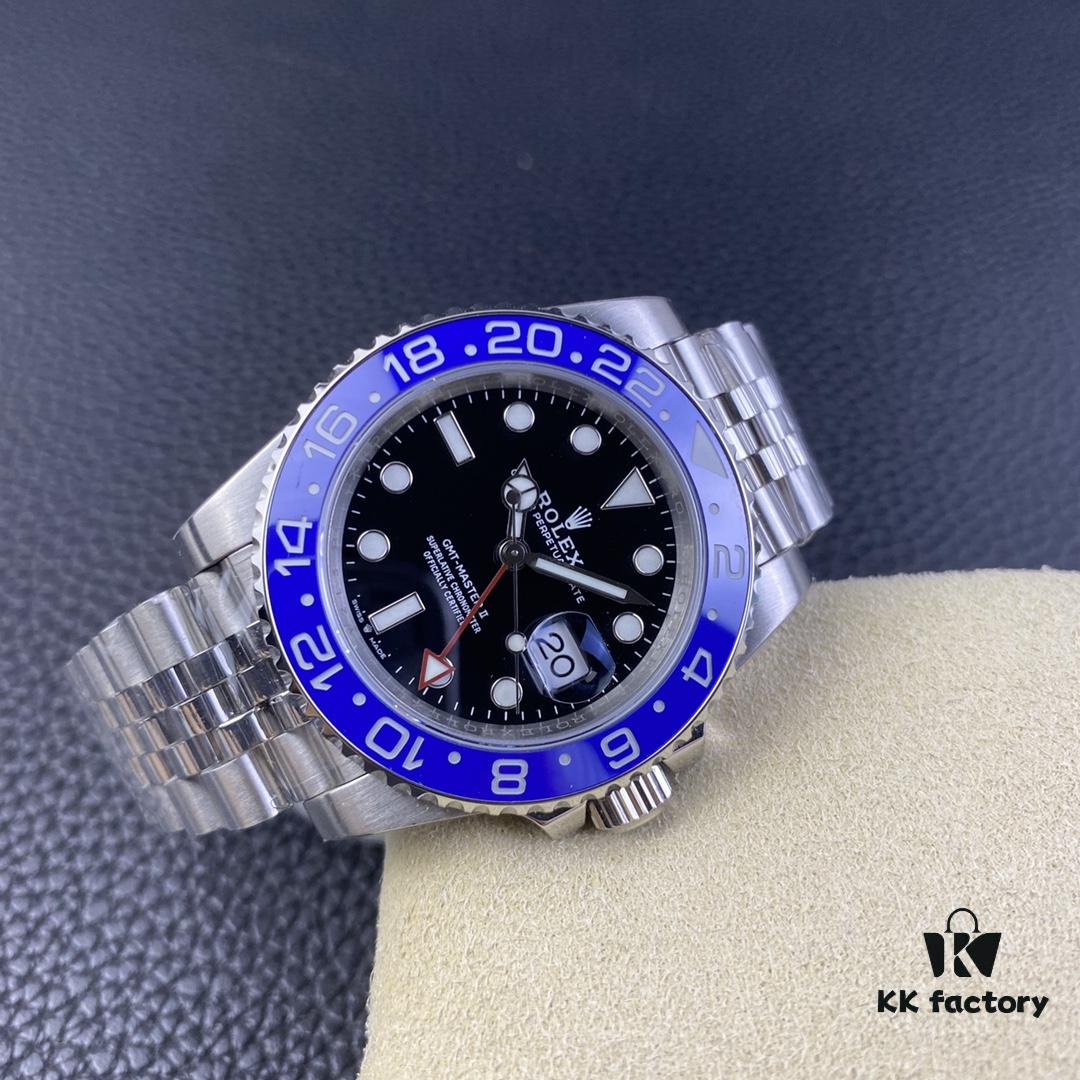 6931a710ccd8ab3d7af9b805 OW Factory Rolex Blue Circle GMT-Master Series 3186 Movement 40mm 904L Stainless Steel