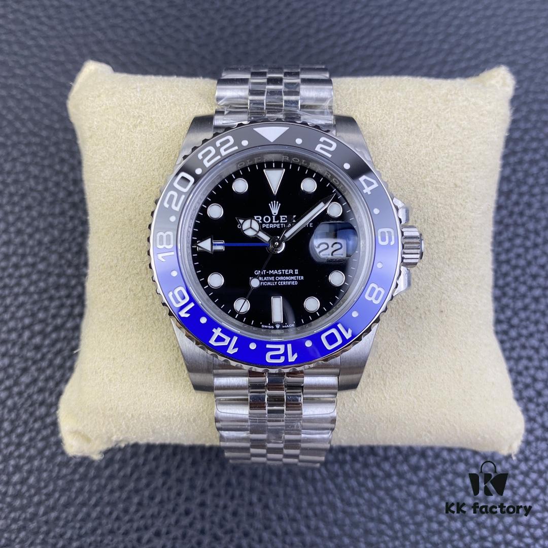 OW Factory Rolex GMT-Master Series 3186 Movement 40mm 904L Stainless Steel