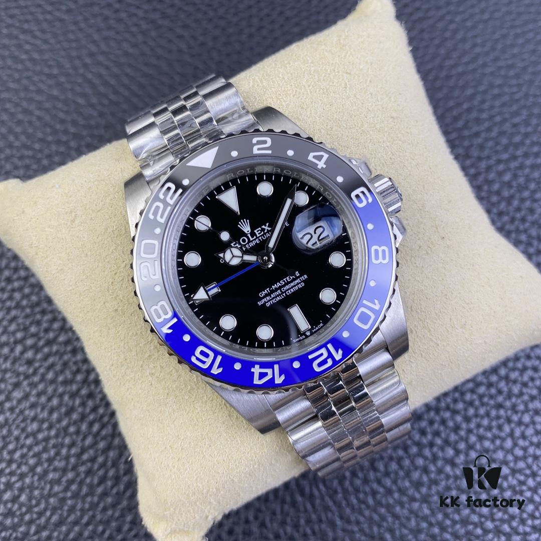 OW Factory Rolex GMT-Master Series 3186 Movement 40mm 904L Stainless Steel