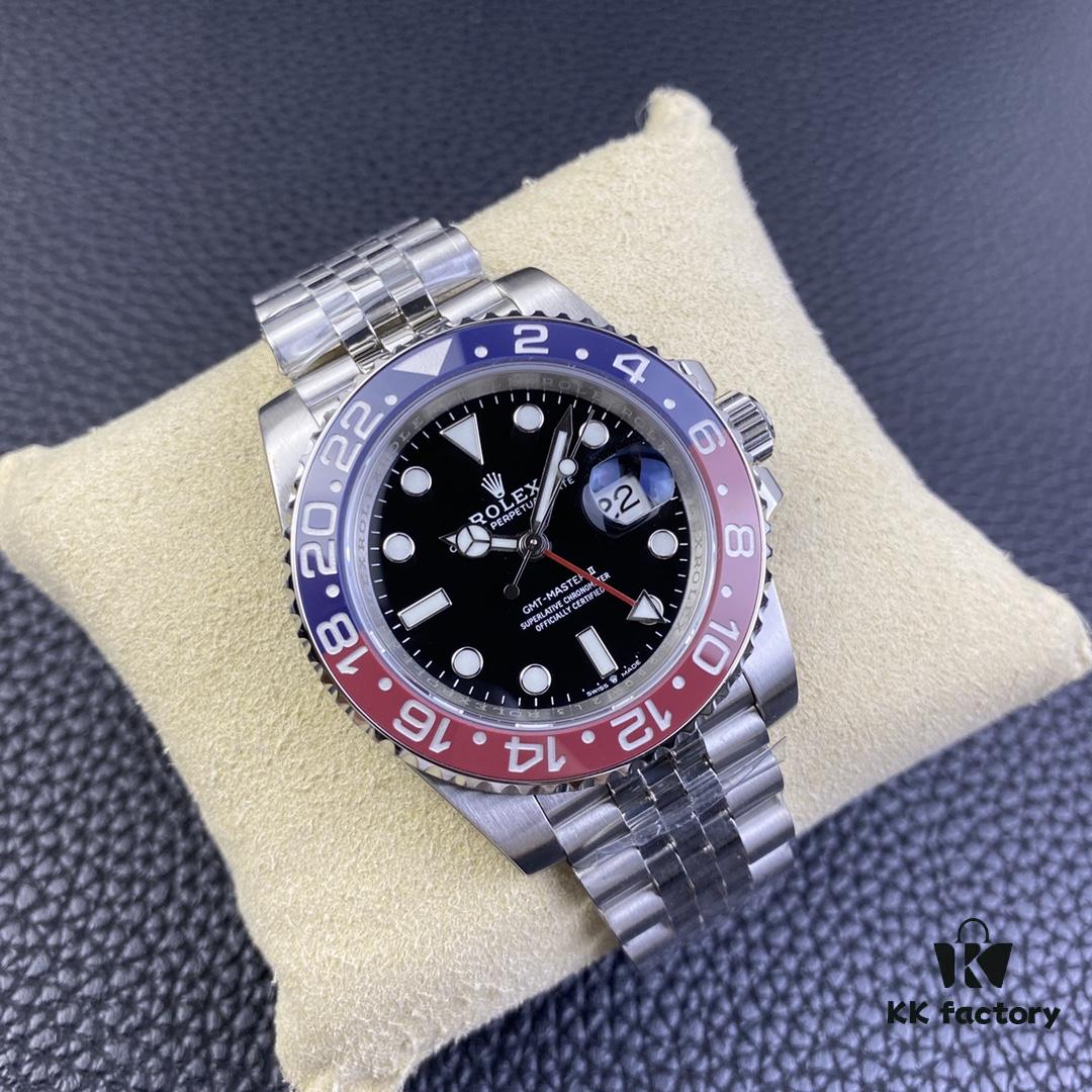 OW Factory Rolex GMT-Master Series 3186 Movement 40mm 904L Stainless Steel