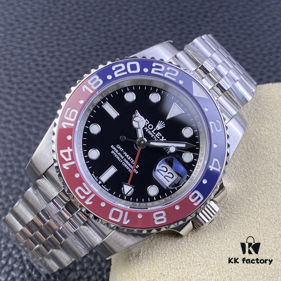 OW Factory Rolex GMT-Master Series 3186 Movement 40mm 904L Stainless Steel