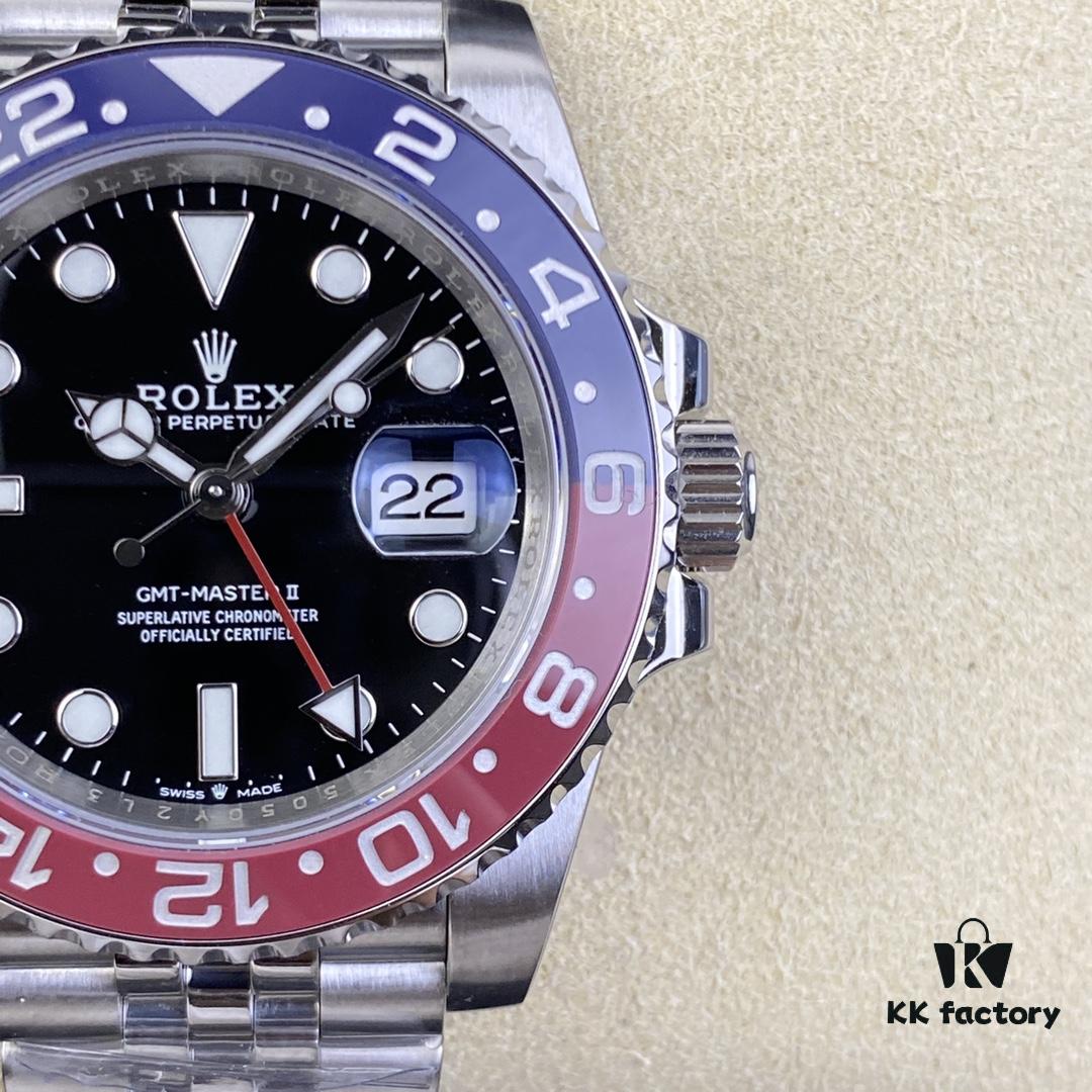 OW Factory Rolex GMT-Master Series 3186 Movement 40mm 904L Stainless Steel